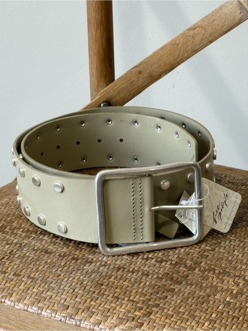 Free People Hex Hip Belt Matcha